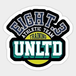 Athletic team training Sticker